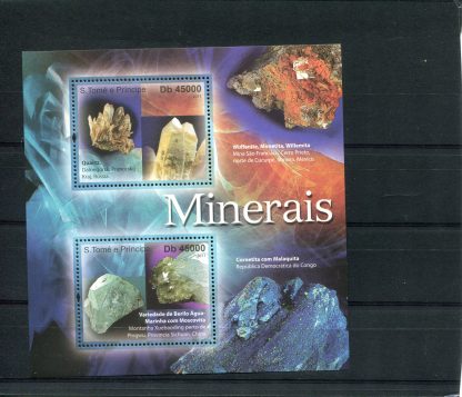 SAO TOME' E PRINCIPE 2011 MINERALI  YV.3864/65
