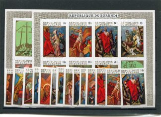 BURUNDI 1970 PASQUA YV.363/69+A129/35+BF37/28 ND