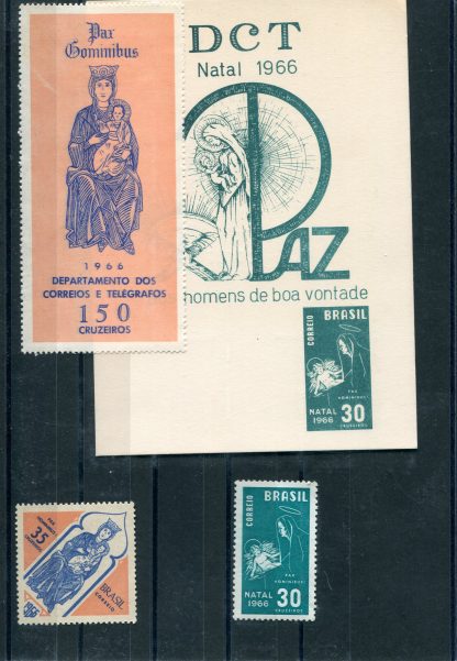 BRASILE 1966 NATALE YV.808/10 + IP