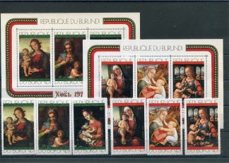 BURUNDI 1971 NATALE YV.473/75+A235/37+BF49/50