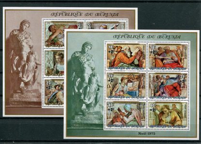BURUNDI 1975 NATALE YV.BF86/87