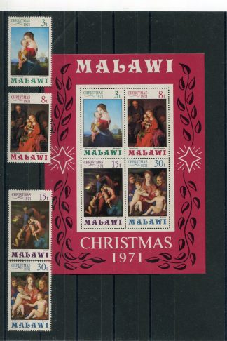 MALAWI 1971 NATALE YV.174/77+BF25