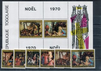 TOGO 1970 NATALE YV.692/95+A143/44+BF49