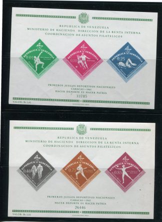 VENEZUELA 1962 SPORT YV.BF8/9