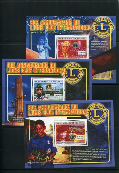 GUINEA 2007 PERSONAGGI YV. BF753/55