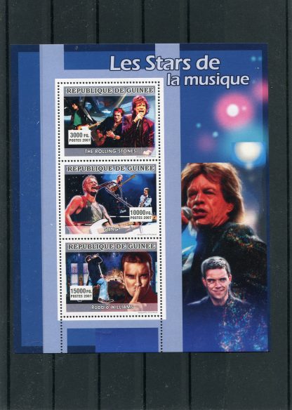 GUINEA 2007 MUSICA E CANTANTI  YV. 3080/82