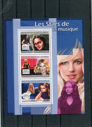GUINEA 2007 MUSICA E CANTANTI  YV. 3083/85