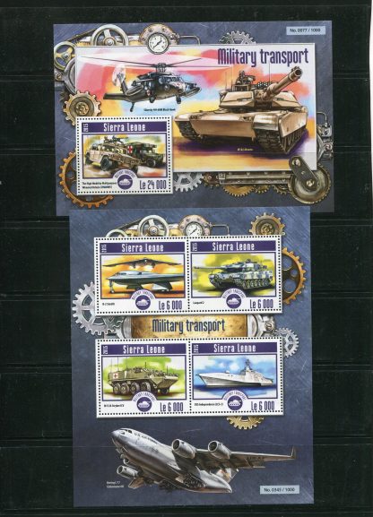 SIERRA LEONE 2015 TRASPORTI  YV. 5185/88+BF758