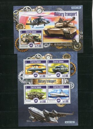 SIERRA LEONE 2015 TRASPORTI  YV. 5185/88+BF758