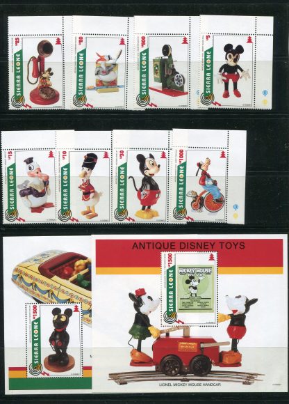 SIERRA LEONE 1995 WALT DISNEY YV. 2019/26+BF275/76