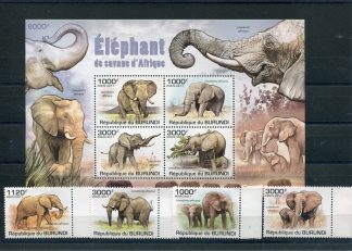 BURUNDI 2011 FAUNA  YV. 1213/16+BF154