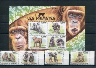 BURUNDI 2011 FAUNA  YV. 1245/48+BF162