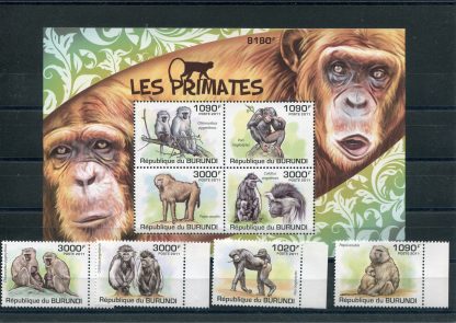 BURUNDI 2011 FAUNA  YV. 1245/48+BF162