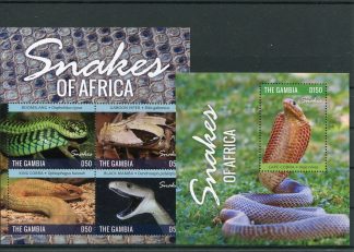 GAMBIA 2015 FAUNA  YV. 5547/50+BF854