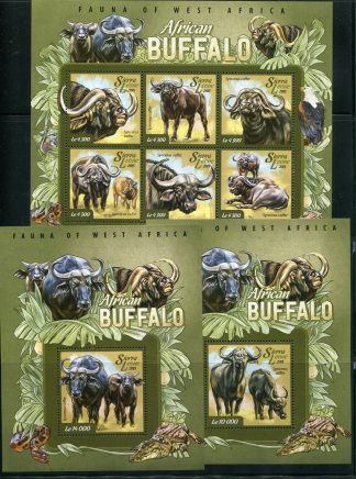 SIERRA LEONE 2015 FAUNA YV.4963/68+BF693/94