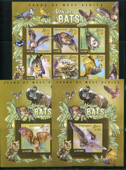 SIERRA LEONE 2015 FAUNA YV.4969/74+BF695/96