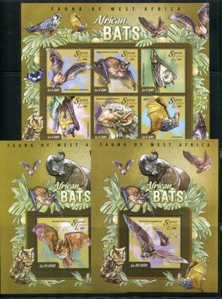 SIERRA LEONE 2015 FAUNA YV.4969/74+BF695/96