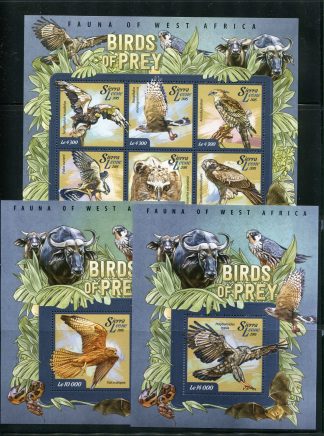 SIERRA LEONE 2015 FAUNA YV.4975/78+BF697/98