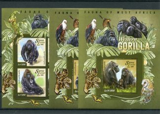SIERRA LEONE 2015 FAUNA YV.5023/28+BF713/14