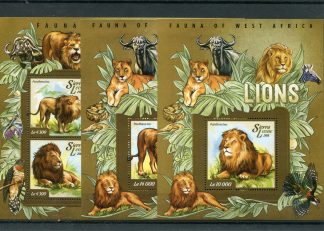 SIERRA LEONE 2015 FAUNA YV.5035/40+BF717/18