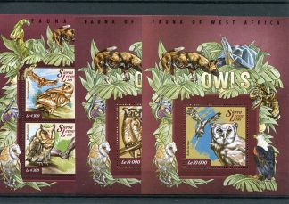 SIERRA LEONE 2015 FAUNA YV.5053/58+BF723/24