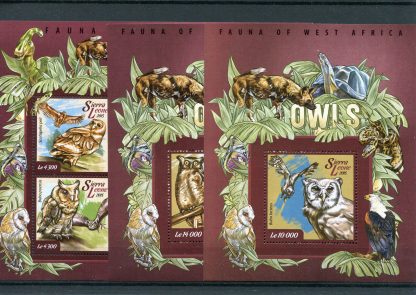 SIERRA LEONE 2015 FAUNA YV.5053/58+BF723/24