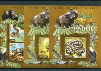 SIERRA LEONE 2015 FAUNA YV.5059/64+BF725/26