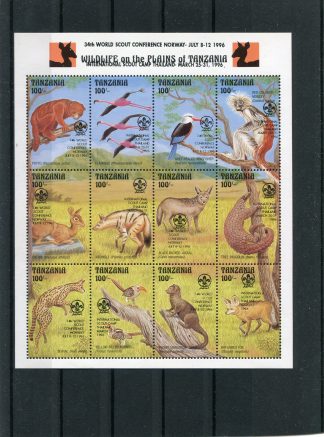 TANZANIA 1996 FAUNA YV.2066/77