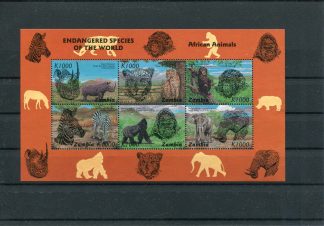 ZAMBIA 1996 FAUNA YV.625/30