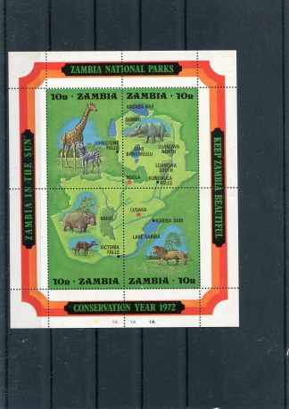 ZAMBIA 1972 FAUNA YV.BF2