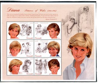 GRENADA 1997 RE E REGINE  YV.3116/21