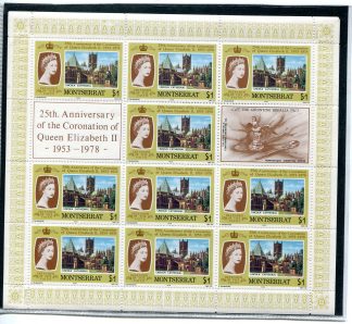 MONTSERRAT 1978 RE E REGINE  YV.386/89 IN MF