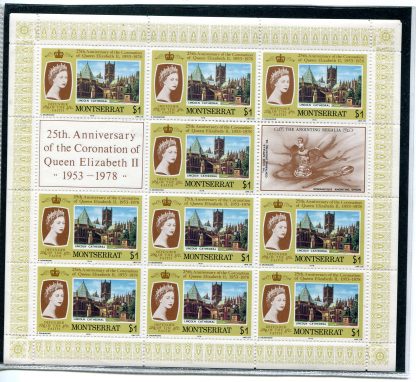 MONTSERRAT 1978 RE E REGINE  YV.386/89 IN MF
