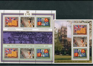 NIUE 1978 RE E REGINE  YV.207/12+BF7
