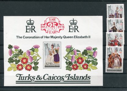TURKS E CAICOS 1978 RE E REGINE  YV.395/98+BF10