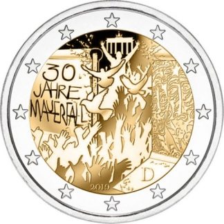 2_euro_commemorativo_germania_2019_muro_di_berlino