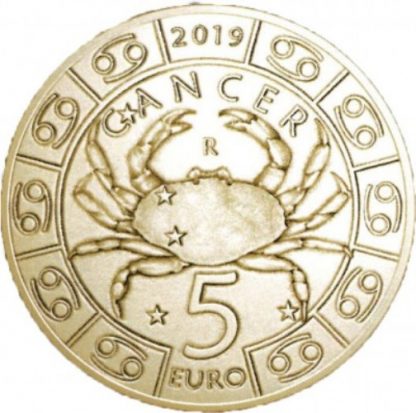 2019 - 5 Euro serie “Zodiaco” «Cancro»