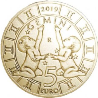 2019 - 5 Euro serie “Zodiaco” «Gemelli»