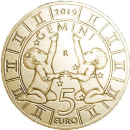 2019 - 5 Euro serie “Zodiaco” «Gemelli»