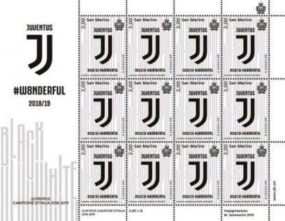 2018  - Juventus campione d' Italia 2018-2019 Minifoglio