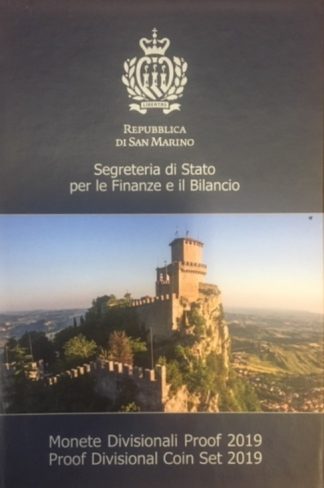 2019 San Marino Divisionale Proof  con 2 euro commemorativi
