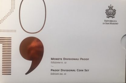 2019 San Marino Divisionale Proof  con 2 euro commemorativi - immagine 3