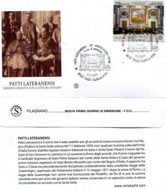 2019 - Patti lateranensi congiunta con il Vaticano