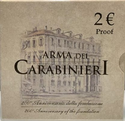 Offerta speciale!!! 2019 ITALIA 2 euro proof Arma dei Carabinieri