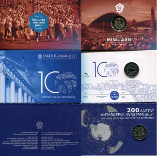 ESTONIA - 2 euro in COIN CARD ufficiale