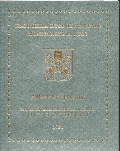 2020 Divisionale con 5 euro bimetallico dedicato a Beethoven