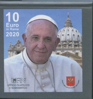 2020 10 euro in rame in astuccio ufficiale