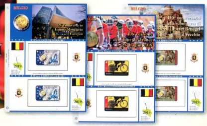 Fogli per 2 euro BELGIO in coin card doppia - Abafil - immagine 2