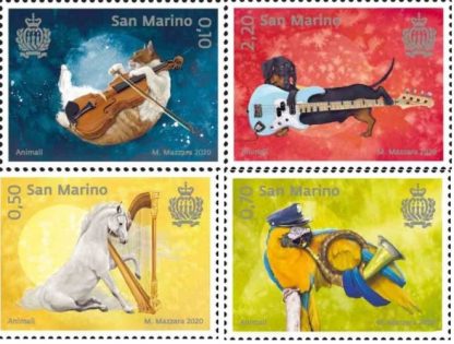 2020 - Animali - 4 valori
