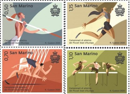 2020 - Campionati di atletica dei Piccoli Stati d’Europa - 4 valori